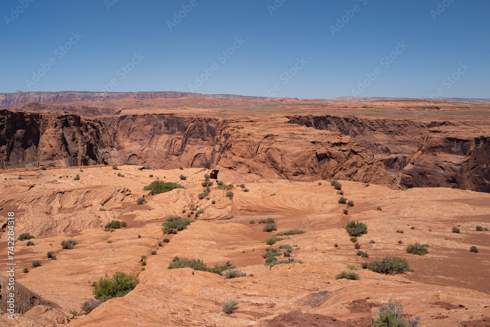 Fototapeta premium Canyon national park. Canyonlands desert landscape. Canyon area desert in Nevada.