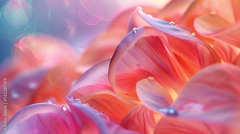 Wavy Elegance: Lobelia petals in macro, their elegant curves moving in soothing, rhythmic waves.
