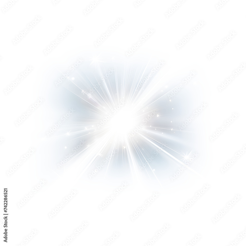 custom made wallpaper toronto digitalShining stars isolated on a transparent white background. Effects, glare, radiance, explosion, white light, set. The shining of stars, beautiful sun glare