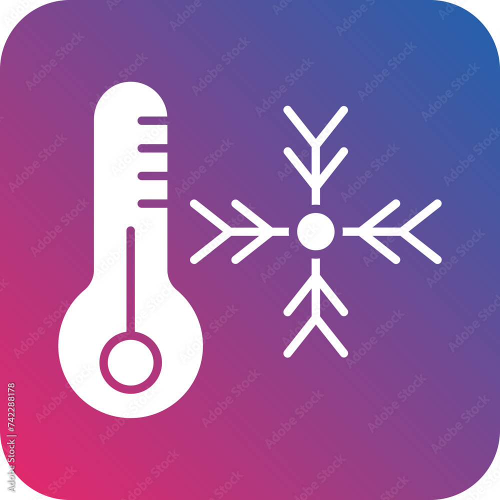 Hypothermia Icon Style Hypothermia Icon Style