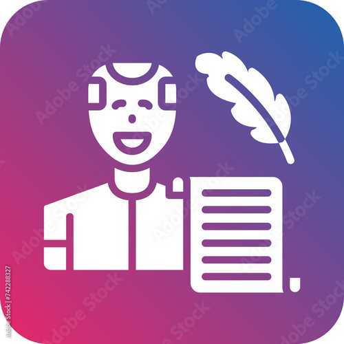 Historian Man Icon Style