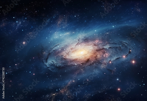 Galaxies and stars, galaxy image, night sky © SF