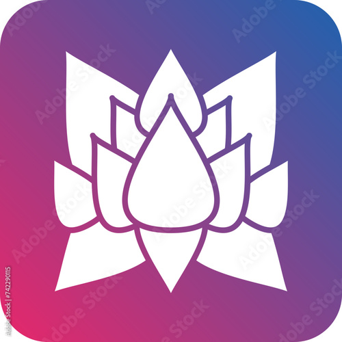 Lotus Flower Icon Style
