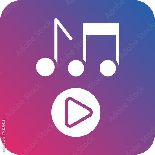 Music Playing Icon Style
