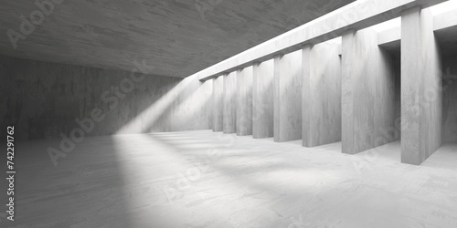 Abstract architecture interior background. Modern concrete room