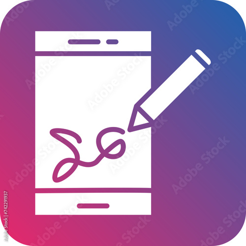 Digital Signature Icon Style