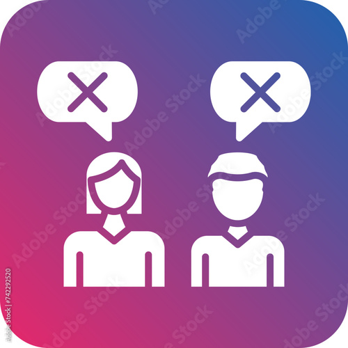 People Disagree Icon Style