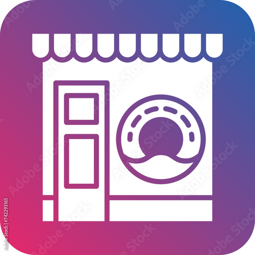 Donut Shop Icon Style