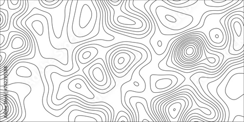  Contour map background. Geography scheme and terrain. Topography grid map. Stylized topographic contour map. Geographic line mountain relief. Abstract lines or wavy backdrop background.