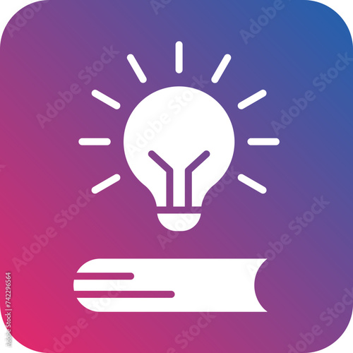 Book Lamp Icon Style