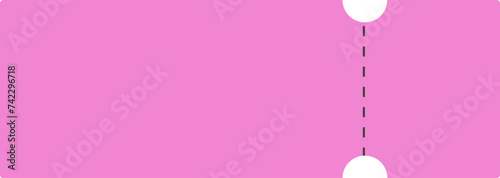 pastel pink color ticket blank shape © onehourhappiness