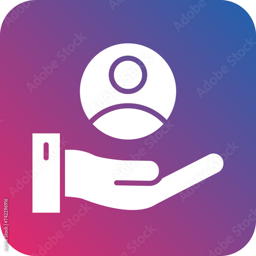 Customer Retention Rate Icon Style