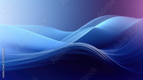Blue abstract gradient wave wallpaper free space made by aiartificial intelligence