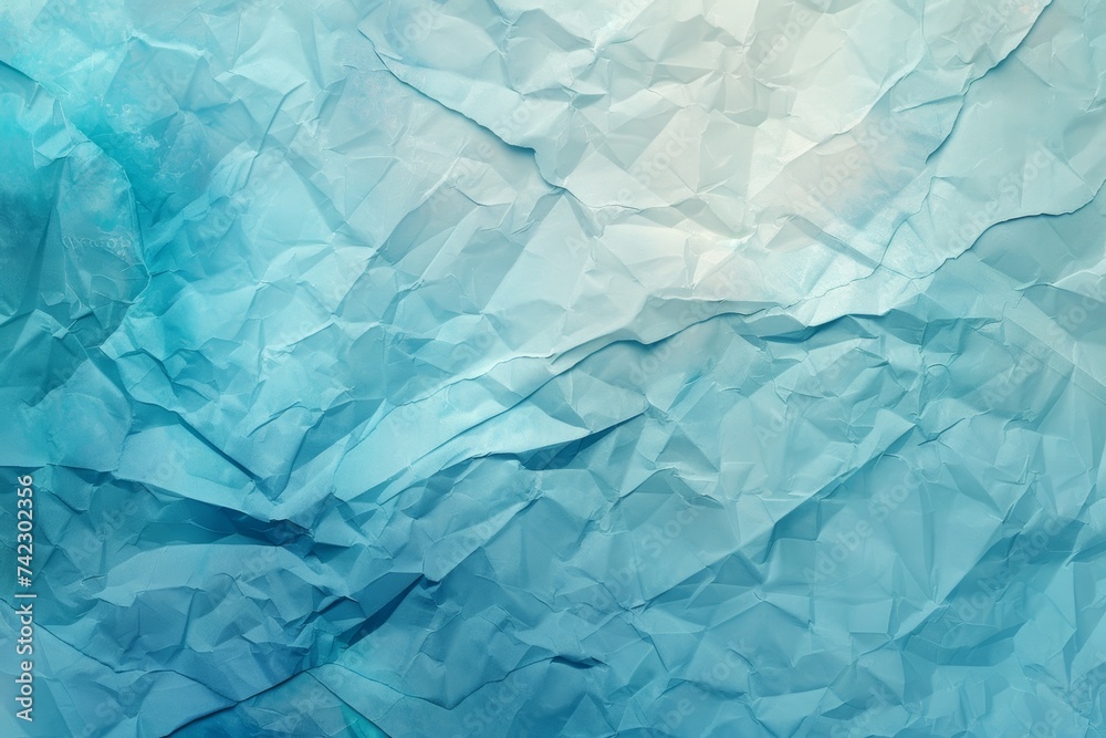 Close Up of a Blue Piece of Paper. Generative AI