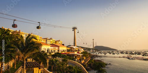 Fotografía The cable car transports across the island
