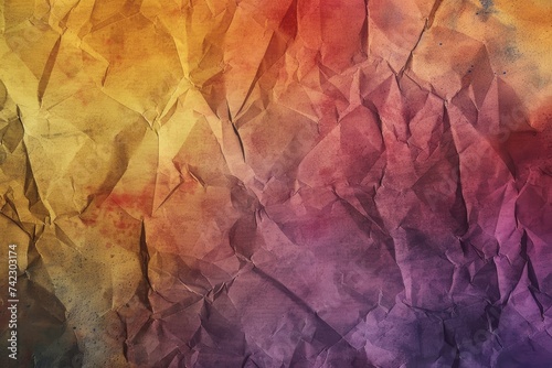 Colorful Cracked Paper Texture Background. Generative AI
