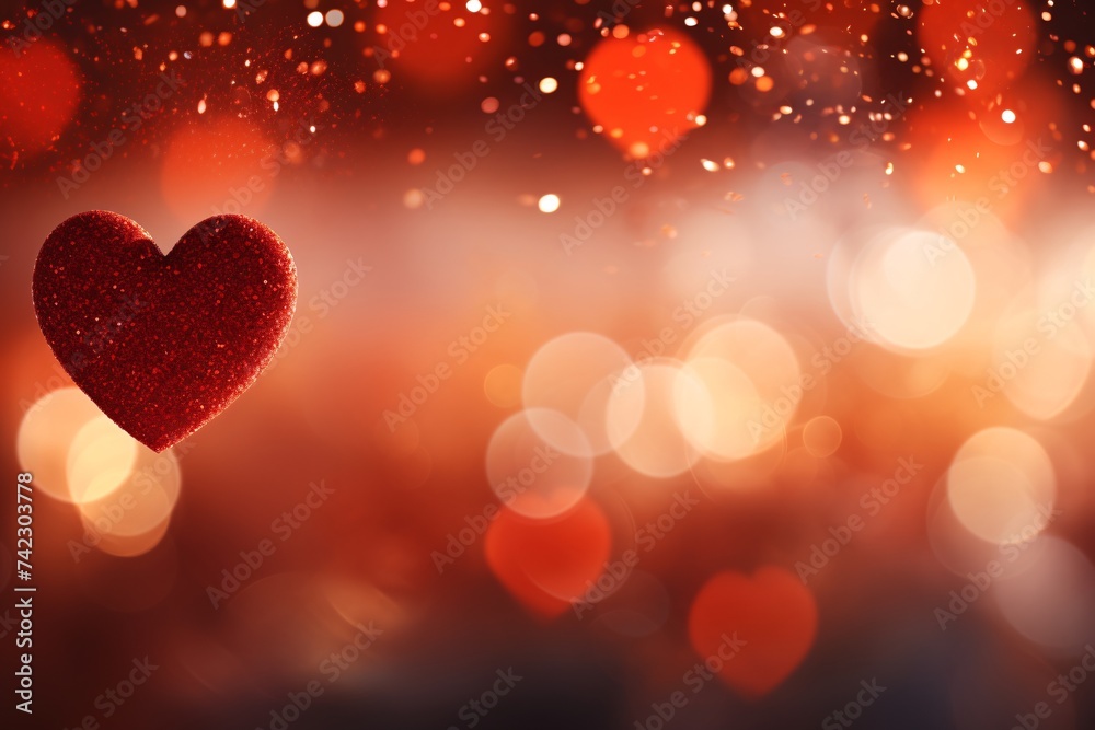 Valentine love background, heart shape background design concept illustration