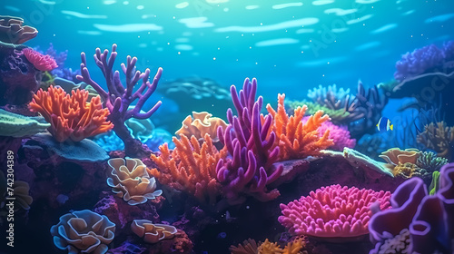 Colorful coral reef