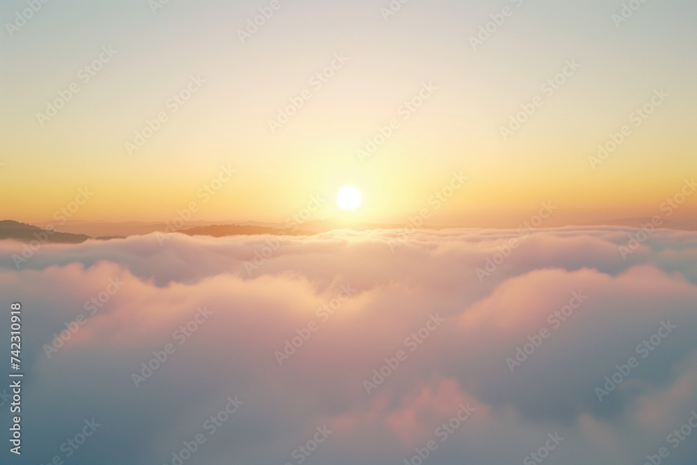 Fototapeta premium Sunrise breaking through the clouds background image
