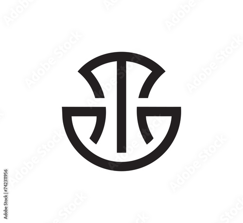 TD letter logo design vector template 9