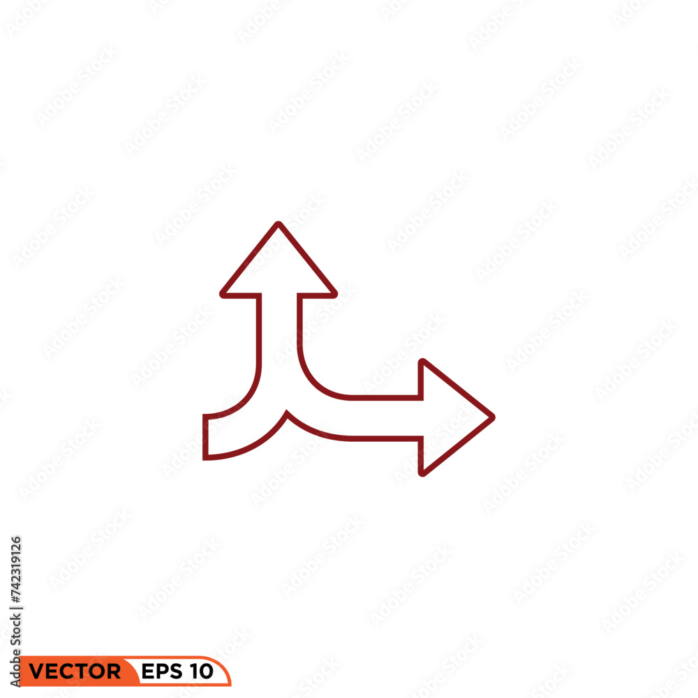 Arrow line icon design vector graphic of template, sign and symbol, line style Arrow line icon design vector graphic of template, sign and symbol, line style