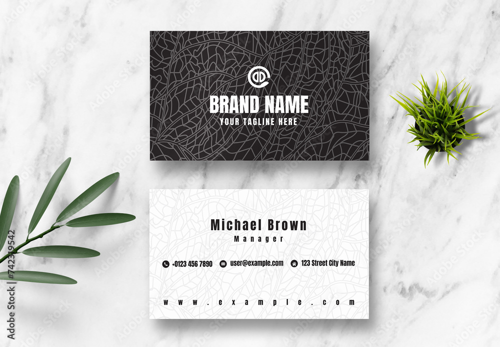 Lead Card Design Business Card Design Layout Stock Template | Adobe Stock