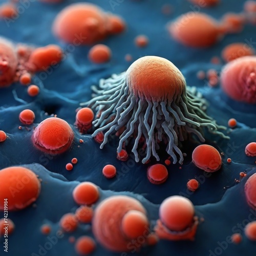 extremophilic microorganism illustration photo