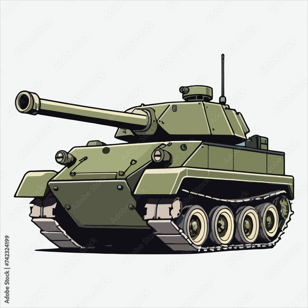 vector war tank