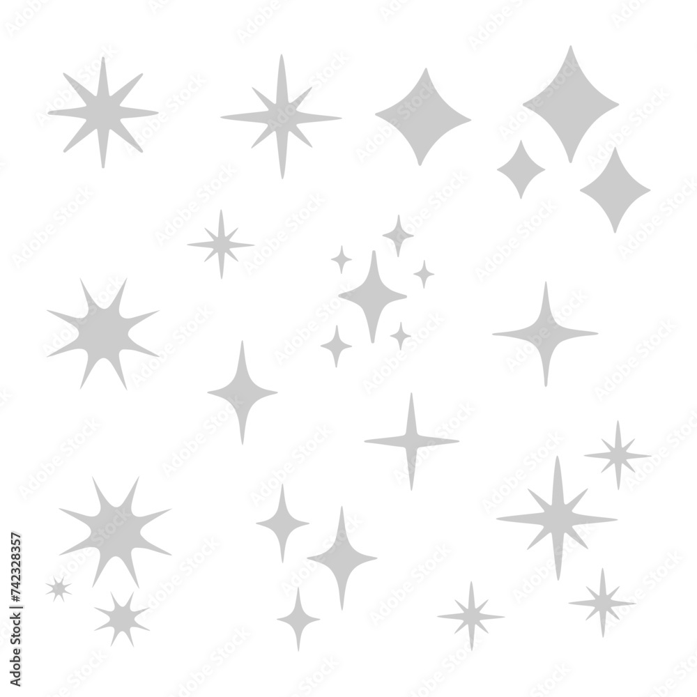 star gray element decoration silver star gray element decoration silver