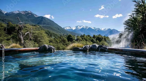Hot springs, Pucon, Araucania Region, Chile photo