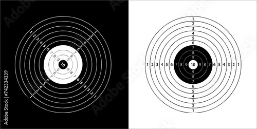 Illustration vector graphics of target shooting icon