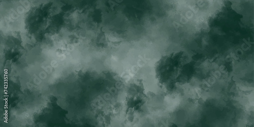 Dark storm clouds envelop the sky, hinting at a dramatic weather abstract. A sunset's light pierces through the white mist, painting a heavenly landscape. Tornadoes of fog and mist dance amidst 