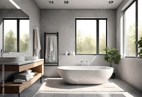 modern bathroom interior