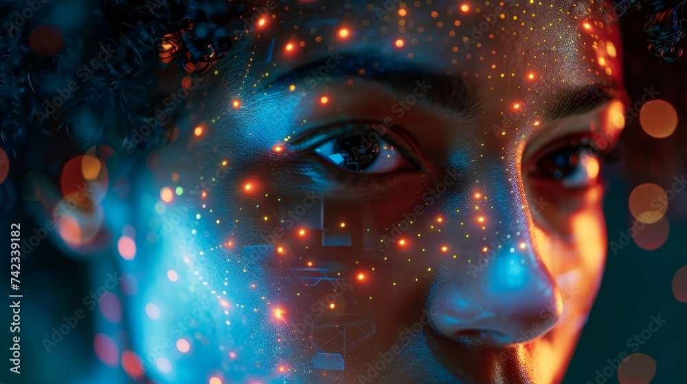 Dive into the future of cybersecurity, showcasing biometric security advancements in facial recognition technology Dive into the future of cybersecurity, showcasing biometric security advancements in facial recognition technology