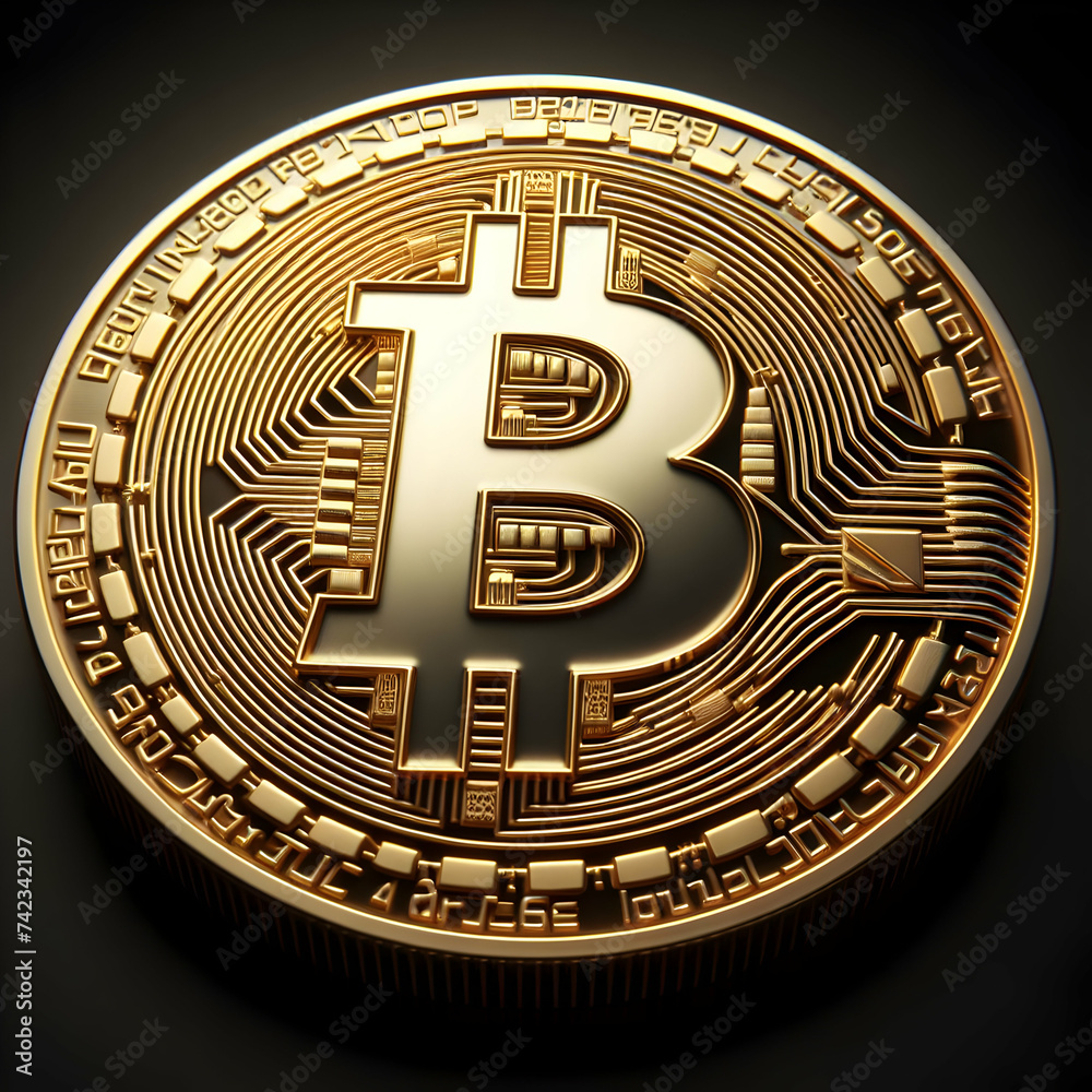 Bitcoin cryptocurrency symbol blockchain technology
