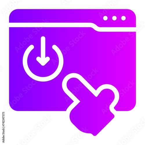 downgrade subscription gradient icon