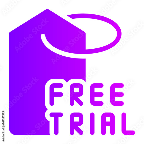 free trial gradient icon