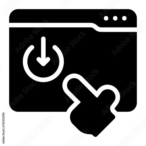 downgrade subscription glyph icon