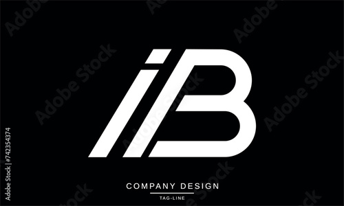 IB, BI Abstract Letters Logo Icon Monogram