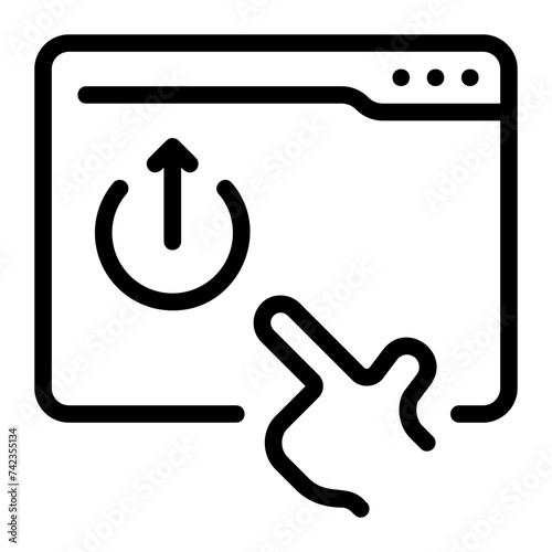 upgrade subscription line icon