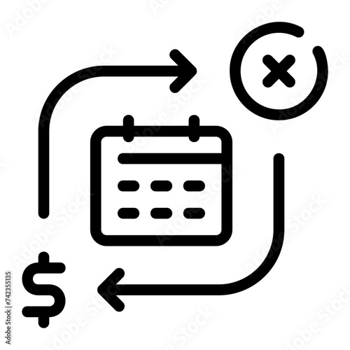 unsubscribe line icon