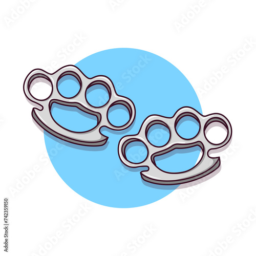 Knuckles Vector Illustration, Icon Isolated