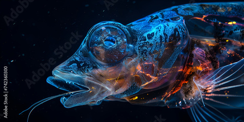 Glowing Enigma: Unveiling the Bioluminescent Beauty of the Deep photo