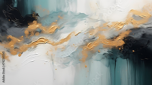 Abstract art background mixed paint effect photo