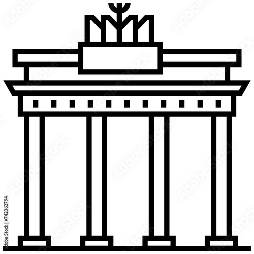 Brandenburg line style icon 
