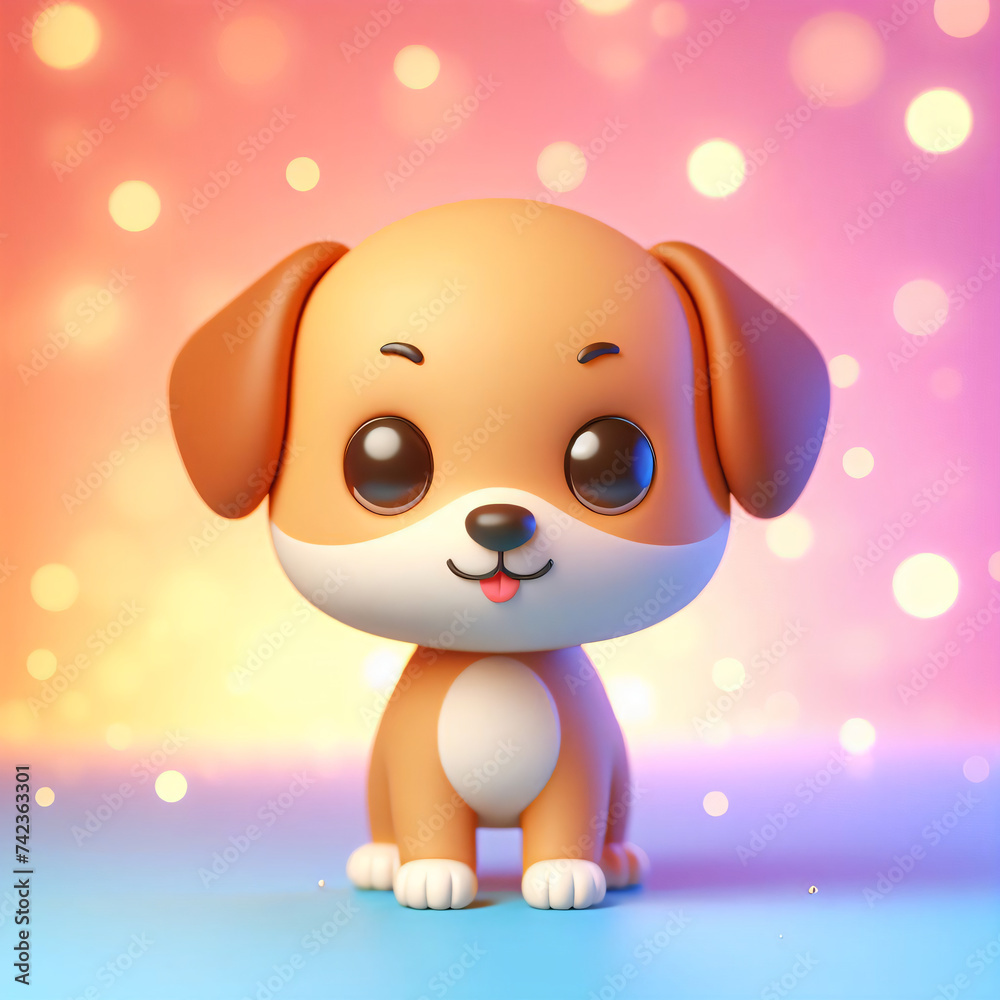 3D Cartoon Dog Generated with Ai 3D Cartoon Dog Generated with Ai