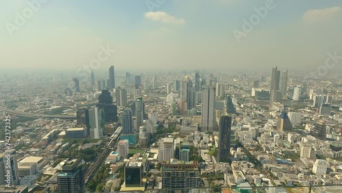 Panoramic view on Bangkok, Thailand photo