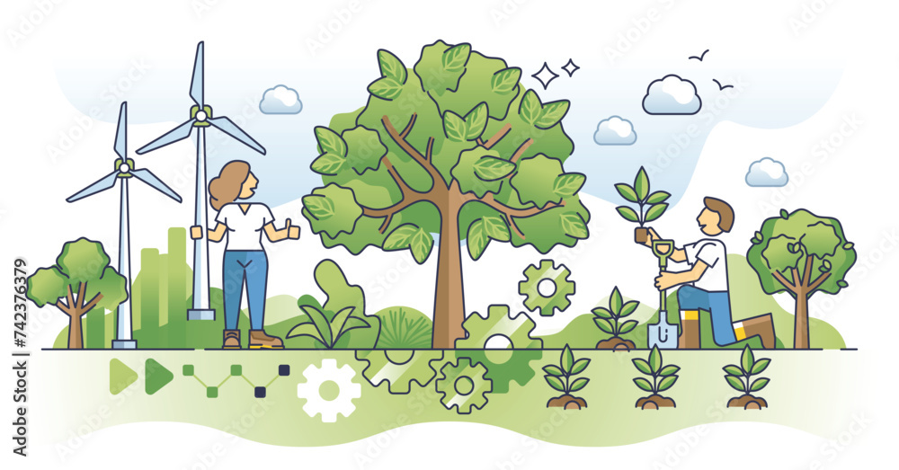 Vecteur Stock Kyoto protocol as carbon dioxide emissions limit