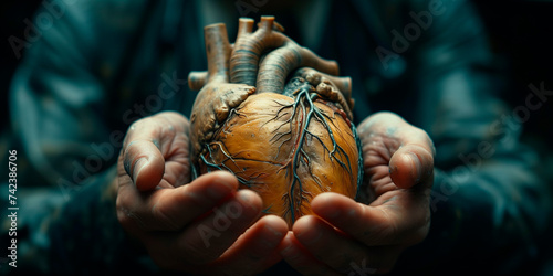 A person holding heart in their hands