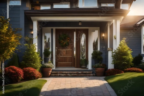 entrance to the house